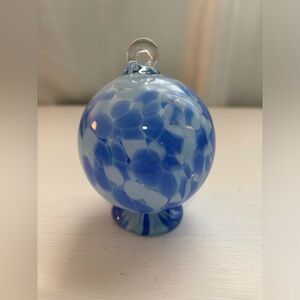 Hand Blown Art Glass Christmas Ornament 3"